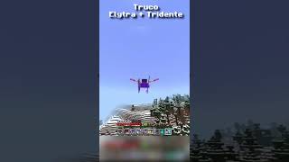 TRUCO Elytra más tridente #minecraft