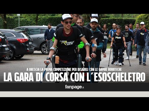 A Brescia la corsa con gli esoscheletri per pazienti in carrozzina: "Un'emozione indescrivibile"