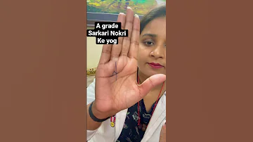 A grade government job yog in palmistry. #government #job #sarkarinokri #governmentjobs #palmistry