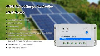 EPEVER PWM Solar Charge Controller, LS-B Series un-boxing and installing