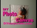 how to make a Mod Podge photo canvas diy