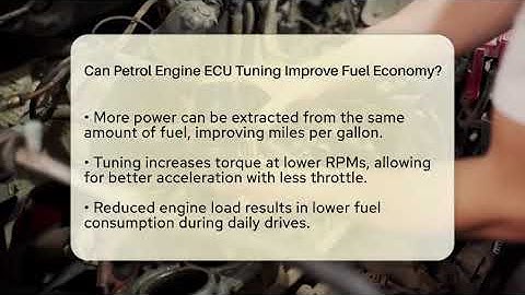 Can Petrol Engine ECU Tuning Improve Fuel Economy? - Car Performance Pros