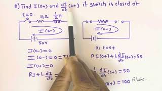 Numerical on Initial Condition of Inductance & Resistance | Circuit Theory | Network Analysis