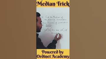 #shorts 🔥Median Tricks 🔥 ||   Part -2 🔥🔥 #median🔥 #statistics #tricks #trending