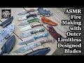 Asmr making fire with outer limitless designed blades