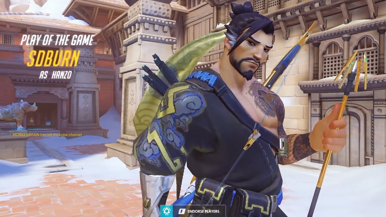 Overwatch Shadowburn Has Some Nasty Hanzo Skills Too -Hardcore Carry-
