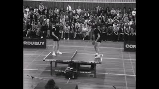 FUNNY TABLE TENNIS BLACK &amp; WHITE MATCH