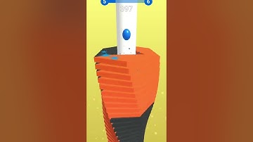 Stack Ball!very satisfying and relaxing video #shorts #youtubeshorts #stackball