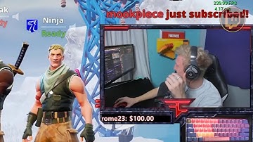 Tfue can’t stop laughing after Ninja slips up! (Fortnite Funny)
