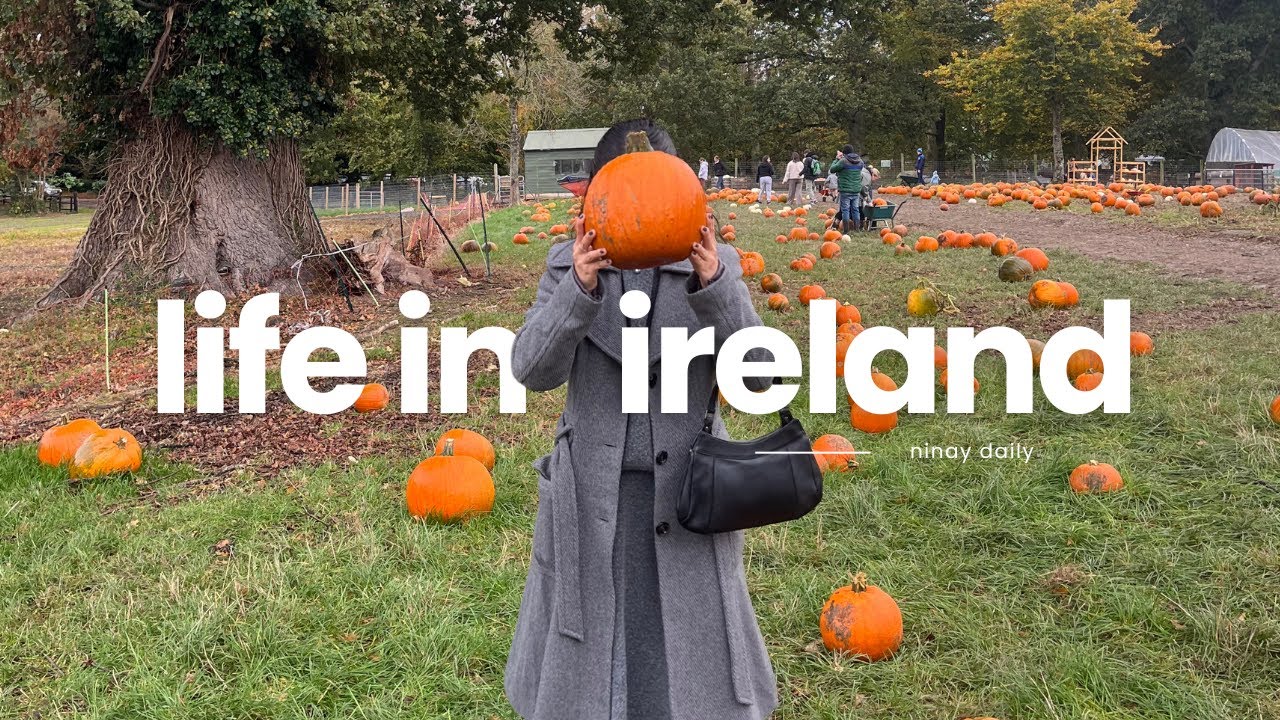 Life in Ireland: First Time Pumpkin Picking at Corderry Fruit Farm 🎃 Fall Adventures & Cozy Vibes
