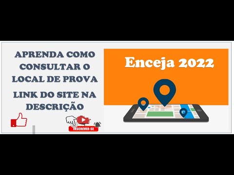 Aprenda consultar o local de prova enceja 2022, link do site na descrição