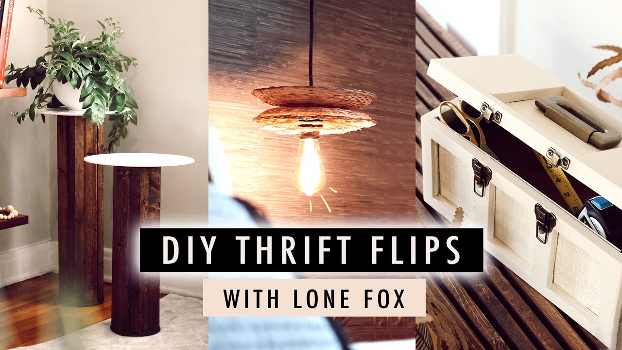 DIY THRIFT FLIP DECOR with Lone Fox YouTube