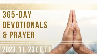 [Jesus Calling] November 23th, 하루를 시작하는 말씀, 2023 (OT)
