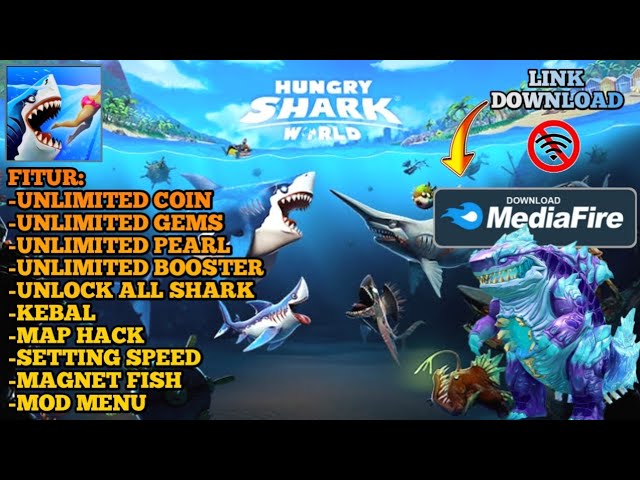 Hungry Shark World Mod APK 5.3.0 (Money, God Mode, Unlocked) Download