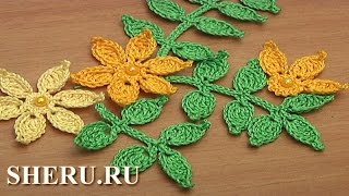 Веточка в технике ирландского кружева Урок 46 Веточка в технике ирландского кружева Урок 46