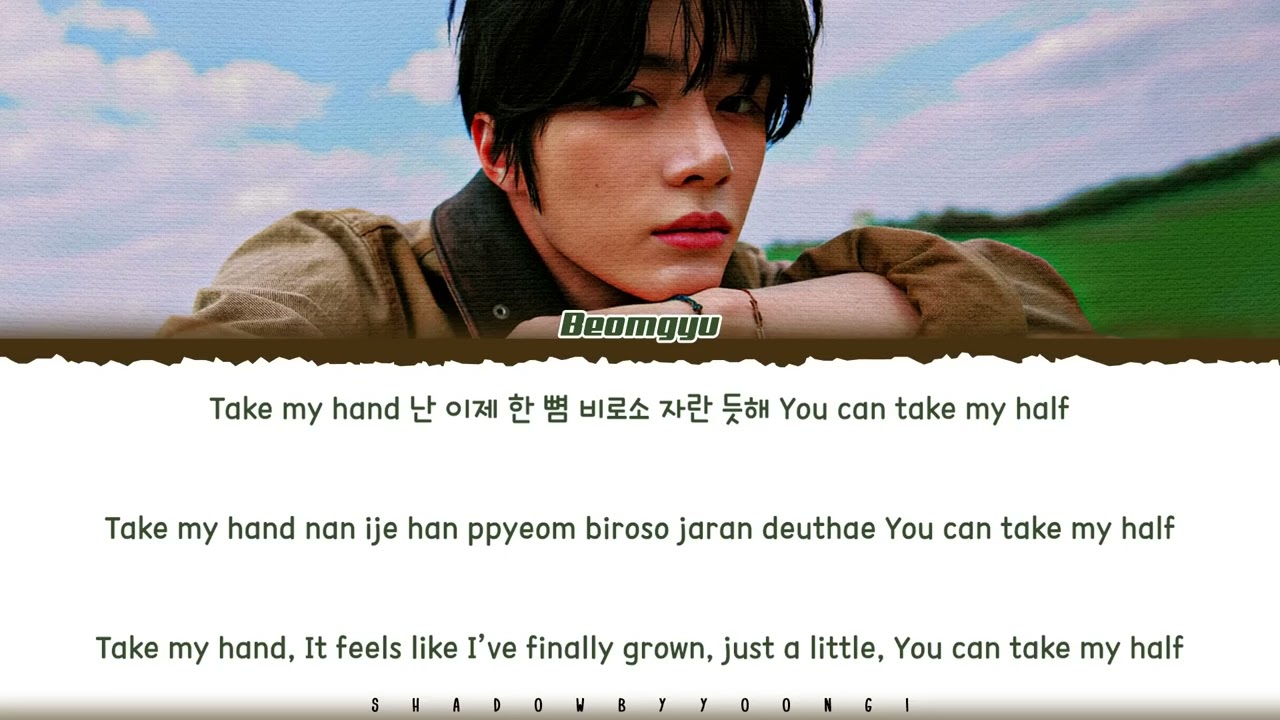 BEOMGYU (TXT) - TAKE MY HALF LYRICS COLOR CODED