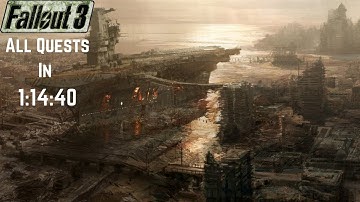Fallout 3 All Quests Speedrun In 1:14:40 (Former WR)