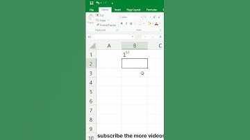 How to use superscript in Excel tips and tricks 😉.                  (subscribe the more videos)