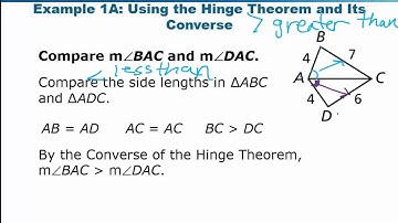 Geometry: Inequalities in Two triangles and Hinge Theorem