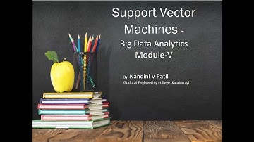 Support Vector Machines - BigData Analytics