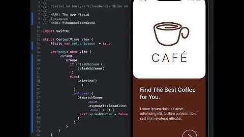 Caffe App SwiftUI Project  App Caffe SwiftUI