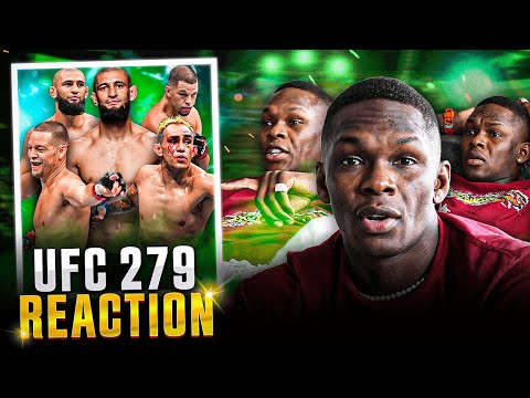 Israel Adesanya Reacts to CRAZY UFC 279 PPV & Khamzat Weigh-In Drama