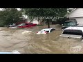 8-28-17 Spring, Texas Cypress Terrace Flooding - Boat Rescue Ride