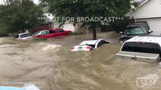 8-28-17 Spring, Texas Cypress Terrace Flooding - Boat Rescue Ride