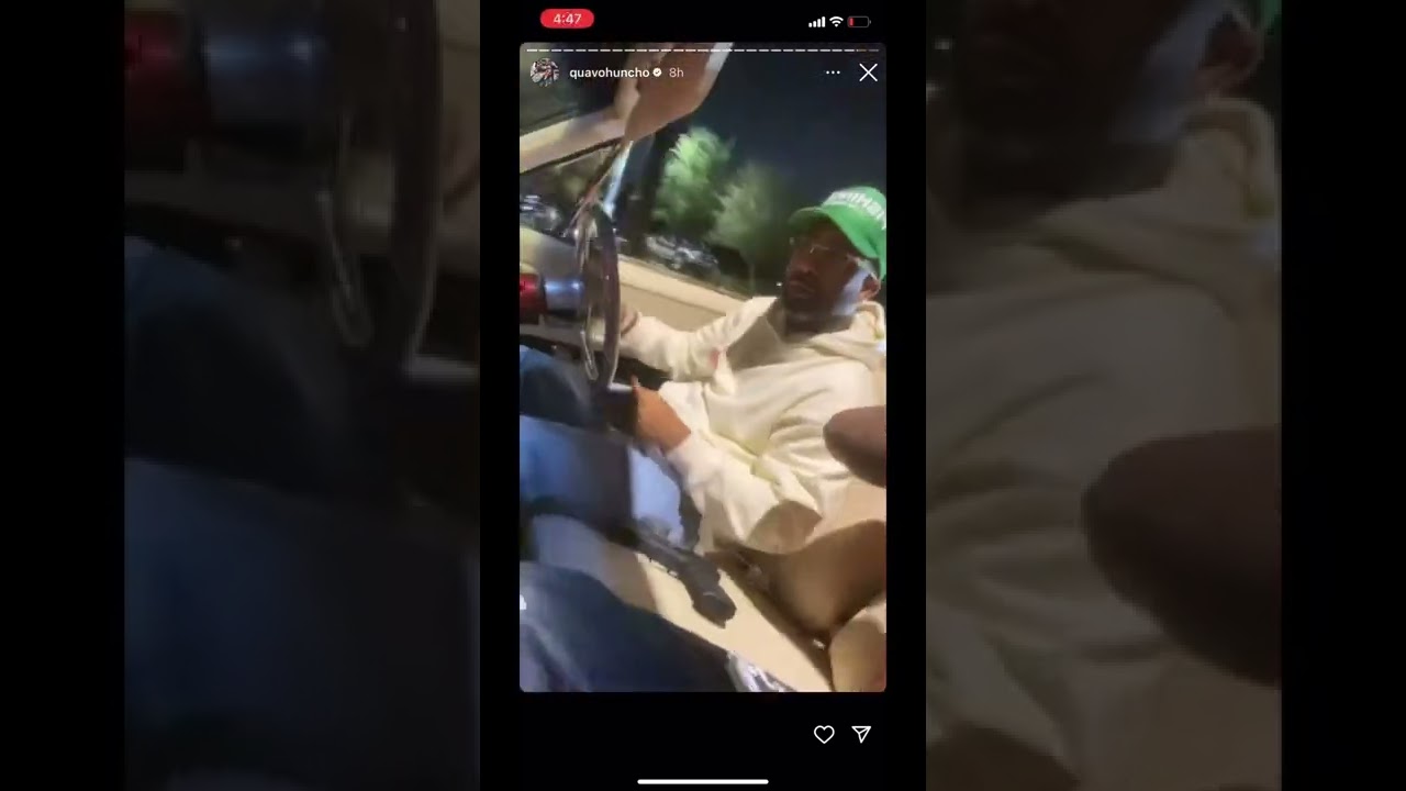 Quavo sliding through Houston hours before Takeoff was killed 