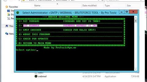 NNEW SMTP BRUTE 2019 - WEBMAIL BRUTE 2019 - WEBMAIL SCANNER 2019