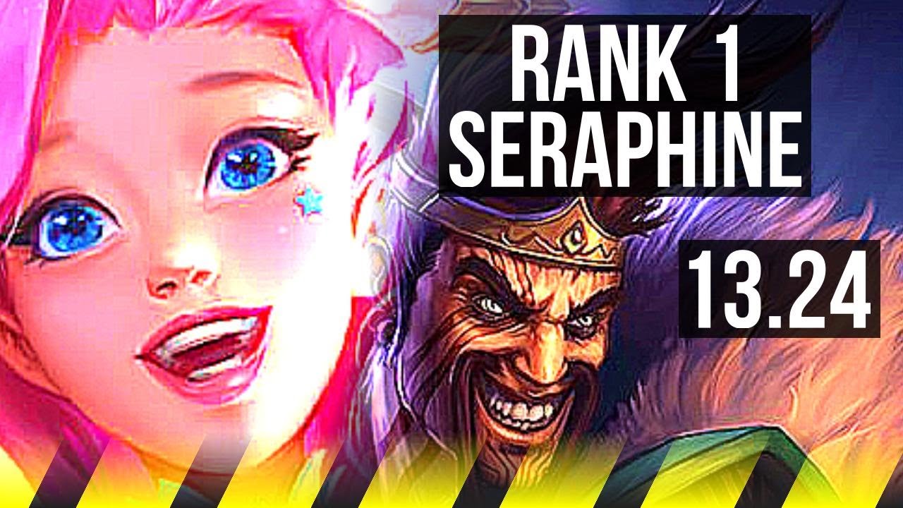SERAPHINE & Lux vs DRAVEN & Thresh (ADC) | Rank 1 Seraphine, 4/4/18