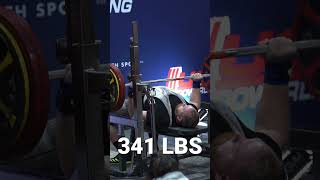 341 LB Competition Bench Press
