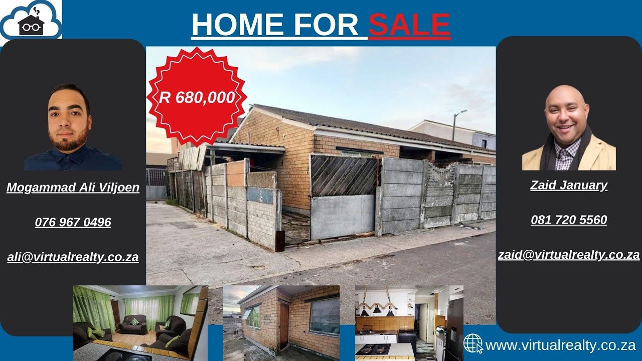 Home For Sale in Beacon Valley, Mitchells Plain R 680,000 YouTube