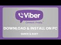 How To Download and Install Viber on PC + Connect Mobile