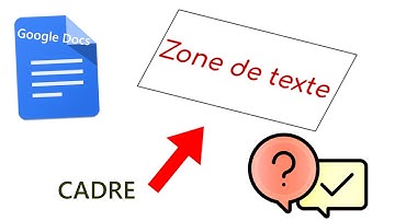 METTRE UN CADRE SUR UNE ZONE DE TEXTE -Tuto Google Docs