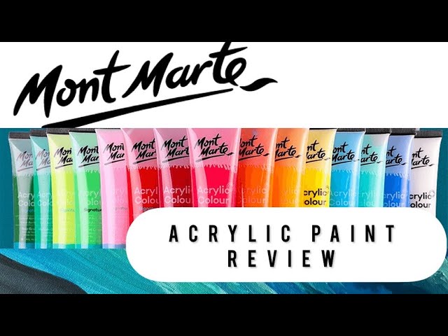 Mont Marte 36 Acrylic Signature Paint Set REVIEW 