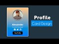 Softy Profile Card Design Using HTML &amp; CSS Only | Hindi Tutorial