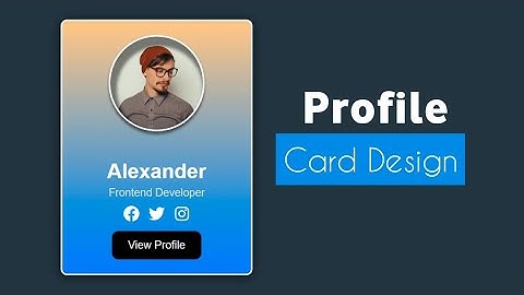Softy Profile Card Design Using HTML & CSS Only | Hindi Tutorial