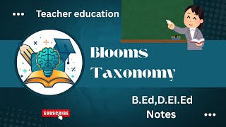 Blooms Taxonomy/B.Ed/Teacher education/notes/PPT
