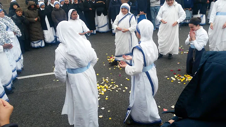 Missionaries of Charity in Newark,  NJ Dec 12, 2017. The traditional song and dance after profession