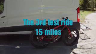Mongoose Hitch Ebike Build #7 - Test Ride up a steep gravel road