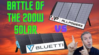AllPowers 200W portable solar panel.  Better bang for the buck than the 200W Bluetti PV200?