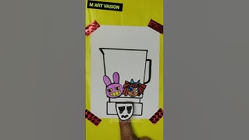 THE AMAZING DIGITAL CIRCUS Color Mixing 🎪😱 Funny Paper Animation #shorts #pomni #tadc #drawing