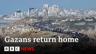 Gazans return home as ceasefire begins BBC News