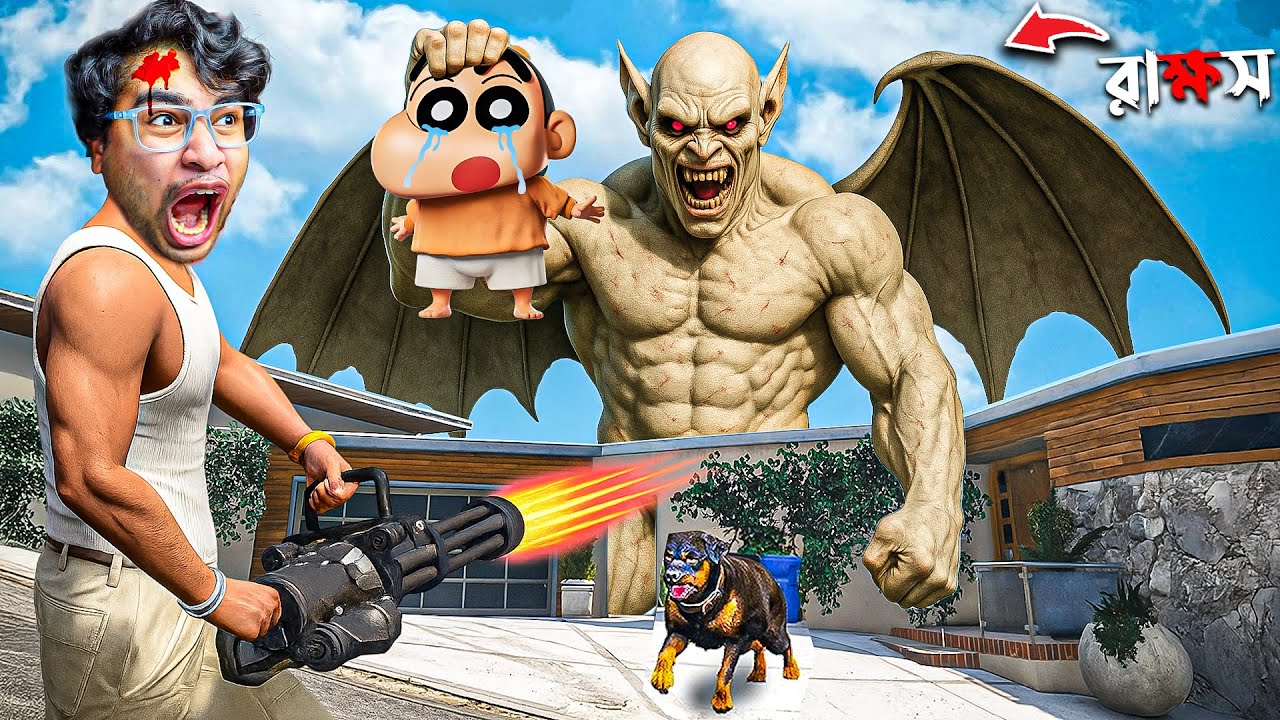 GTA V : Shinchan Kidnapped By Evil Labubu Vampire Boss! 😱🧛‍♂️