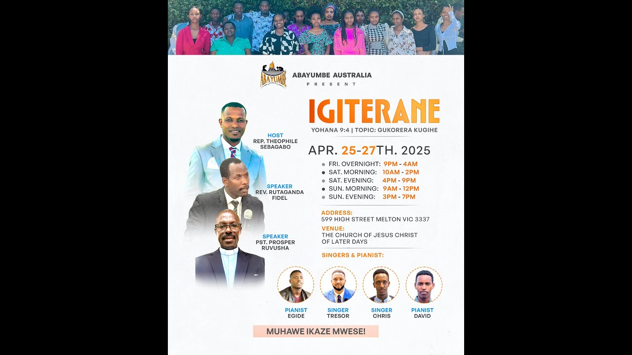 IGITERANE CY'ABAYUMBE AUSTRALIA - DAY 3 (FINAL)