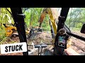 How to operate skidsteer and excavator in stormy conditions