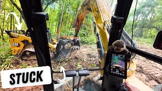 Mud and guts!!! How to operate Skidsteer and excavator in stormy conditions