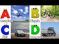 Vehicles Alphabet Song for kids | Vehicle ABC Song | Phonics for Kids | Alphabet Letters, Baby