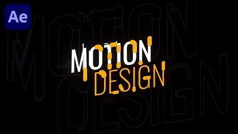 Elegant Text Animation In Adobe After Effects - After Effects Tutorial - No Plugins.